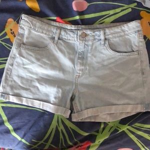 Light Wash Denim Shorts